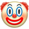Clown Face emoji on Apple